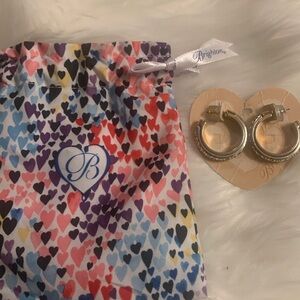 BRIGHTON NEPTUNE GOLDTONE AND SILVERTONE HOOPS